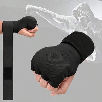 Vendas interiores para boxeo de 27.5 pulgadas, unisex. Protector de muñeca elástico y grueso para Muay Thai, MMA, Kickboxing y entrenamiento de artes marciales