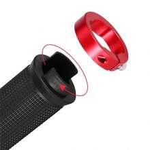 1pc Bicycle Non-Slip Straight Handlebar Grip, TPR Rubber Round Mountain Bike Handle Bar - Multicolor - View 12