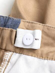 男童休闲编织字母刺绣长裤，返校装