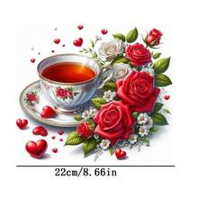 1/2/3 piezas Pegatinas de impresión por transferencia de calor con diseño de bebida de té de la tarde, Calcomanías de transferencia de calor DTF para personalizar camisetas DIY, bolsas, jeans, almohadas, sudaderas - Ajuste preciso para telas de todos los tamaños, fácil aplicación para principiantes y expertos, perfecto para manualidades y regalos navideños - Multicolor - Ver 2