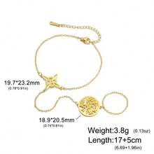 TEAMER 1 pieza Pulsera con colgante de estrella hueca de nudo misterioso de bruja de acero inoxidable para mujer, joyería de moda minimalista y romántica, regalo conmemorativo de la suerte para amigos - Serie de moda - Ver 19