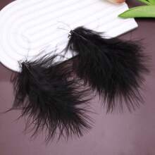 1pc/2pcs Christmas Bow Hair Clips, Fashion Cute Plush Feather Bow Ribbon Hair Accessories For Women, Party/Holiday Costume, Suitable As Christmas Gifts For Family And Friends, Claw Clips, Hair Slide, Hair Barrettes, Winter