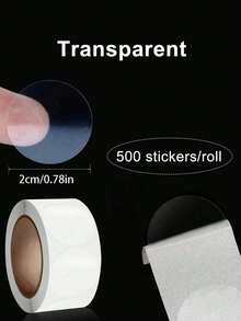 1000张DIY礼品包装透明贴纸，礼品盒包装自粘封口标签，适用于任何小型手工项目，圣诞礼品包装贴纸，盒子封口贴纸，封口贴纸，商业商品包装封口贴纸 - 彩色 - 查看 10