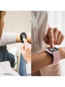 3pcs Transparent Casual Fashion PC Hollow Watch Case, Anti-Drop Protective Cover, Compatible With Apple Watch 40/41/42/44/45/46/49mm, Series Ultra/SE/10/9/8/7/6/5/4, Smart Watch Accessories - Hollowed-out Transparent *3 - View 5