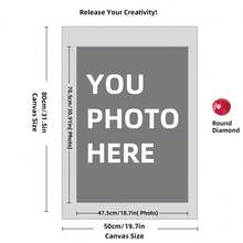 Customizable 11.8"X15.7" Diamond Painting Kit, Personalized Santa Claus Photo Art, Square & Round Acrylic Rhinestones, DIY Home Wall Decor, Unique Gift Idea - Multicolor - View 142