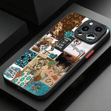 Phone Case With A Turquoise Western Design, Compatible With IPhone 16, 15, 14 Pro Max, 13, 12, 11, XR, And XS Plus. Made Of TPU Silicone, It Offers Protection Against Bumps And Drops, As Well As A Great Feel. It's The Perfect Gift For Family, Friends, And Loved Ones. - Black - View 2