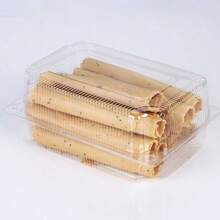 50Pcs Disposable Pastry Boxes - Oil-Proof & Leak-Proof, Transparent Ultra-Portable No-Wash, High-Style For Baking, Picnics, Parties, Weddings, Graduation Season, Takeout, Offices, Camping & Afternoon Tea - Versatile Storage & Display Packaging Boxes - Transparent Color - View 2