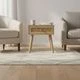 MOBLEKIT Nightstands - Natural Rattan 40x30x45 cM - View 2