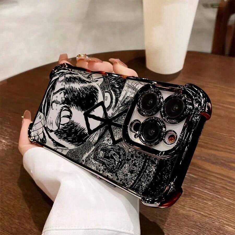 Popular Anime B-Berserks Phone Case For IPhone 16, 15, 14, 13, 12, 11 Pro Max, X, XR, XS Max, 8, 7 Plus - Shockproof Transparent Soft Back Cover - 混合 - 查看 1