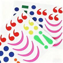 Quixorblex 28片装9色磁性贴纸套装 - 蒙特梭利幼儿园颜色和符号识别教育工具，英语课堂互动教学辅助工具，小学特殊培训和亲子游戏道具，生日派对装饰，家庭、学校和幼儿园早期教育用品 - 彩色 - 查看 9