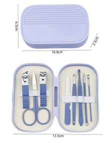 8/14 Pink Manicure Set Professional Pedicure Kit Nail Clippers Kit With Earwax Removal Tool And Nail File Nail Scissors, Eyebrow, Earpick- Durable And Portable Nail Care Tools For Fingernails And Toenails Grooming Kit With Travel Case - Multicolor - View 15