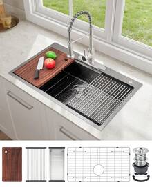 Kitchen Faucet - Siyah - Görünüm 8