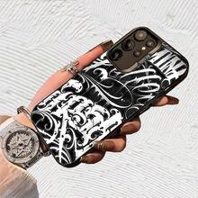 Carcasa Arte Calligrafía Negro Blanco Impresión UV para iPhone 11/12/13/14/15/16 Plus/17 Pro Max (Regalos de Navidad seleccionados, regalos por el Día Nacional, regalos por el Día de la Independencia, regalos de San Valentín, regalos de cumpleaños - Negro transparente - Ver 2