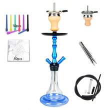 23.23-Inch Aluminum Hookah Set, 1 Hose With Charcoal Holder, Personal Hookah Pipe Suitable For Bars, KTVs, And Smoking Lounges - one-size - View 9