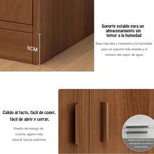 Lperfecta Para Comedor Moderno Roble Con Blanco 120x36x100cm - Camel - Ver 7