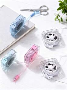 2米/6英尺柔性卷尺，带可伸缩锁扣和清晰的厘米/英寸刻度 - 柔性卷尺身，符合人体工程学的手柄，便携式缝纫卷尺，适用于裁缝、家庭使用，可测量腰围、胸围和身高 - 非常适合布料和DIY项目（多种颜色可选）