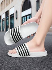 Pantuflas para el hogar de 4 estaciones, pantuflas de moda casual, pantuflas de espuma, suaves y cómodas, pantuflas para parejas, pantuflas de baño para interiores, pantuflas casuales para exteriores y playa, pantuflas de piscina, pantuflas deportivas, sandalias slip-on