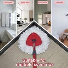 2 Packs Spin Mop Heads For O-Cedar & Viledo Easy Wring 1-Tank System| Heavy-Duty Deep Cleaning Microfiber Pads | Machine Washable & Long-Lasting - 白色 - 查看 4