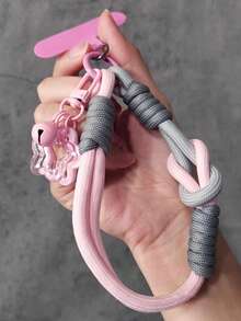 Corda de Pulso de Nylon, Adequada para Capas de Telefone, Cordão Universal para Clipe, Corda Trançada com Encantos, Adequado para Mulheres, Acessório Pendente Antiderrapante para Compras, Presente para Mãe, Família, Amigos, Aniversário, Feriado, Enfeite de Celular, Corrente de Celular - Multicolorido - Visão 24