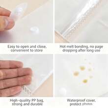 3in/5in Photo Album, Train Ticket, Movie Ticket, Card Collection Book, Waterproof And Dustproof PP Storage Bag For Idol Photocards - Clear - View 6