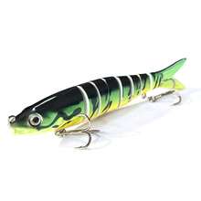 1pc 13.5cm 19g Sinking Multi-Jointed Fishing Lure, Bait For Trout, Bass, Saltwater Fishing, Realistic Swimbait Design, High-Quality Swimbait, Fishing Bait And Lures, Saltwater Fishing Lures, Swimbaits, Cool Fishing Lures, Soft Bait Fishing Lures - Multicolor - View 19