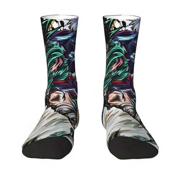 Hot Anime Print Men's Socks 3D