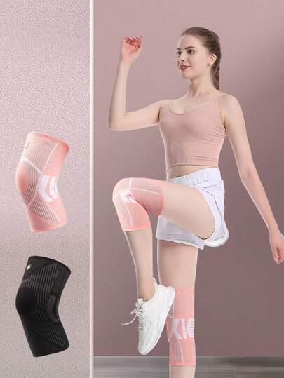 1pc Unisex Knee Compression Sleeve, Knee Support Pad For Sports, Exercise, Weight Lifting, Fitness, Cycling, Yoga, Pilates, Camping, Hiking, Walking And Daily Activities