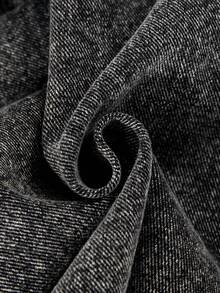 Teen Girls' Elastic Waist Straight Loose Fashion Versatile Butterfly Embroidered Straight Leg Jeans - Black - View 9