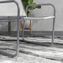 Outsunny 3-Piece Bistro Set, Balcony Furniture Set With 1 Table And 2 Chairs, Garden Seating Group For Patio, Light Gray Mesh