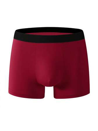 Men's Red Boxer Briefs, Suitable For Holidays, Perfect Gift For Boyfriend, Husband