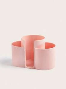 1/Pc Clear Swab Dispenser Holder, Bathroom Container 3 Section Swab And Makeup Pad Holder, Dressing Table Organizer For Swabs, Pads, Dental Floss - Multicolor - View 9