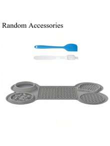 Silicone Pet Licking Slow Feeder, Bump Texture Prevents Choking, Universal Cat Dog Bowl, Fun Interactive Mealtime Toy