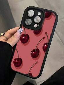 Fashionable Creative Graffiti Cherry Pattern Mobile Phone Case For IPhone 17 Pro Max/16/16Pro/16ProMax/16Plus/15/15Plus/15Pro/15Promax, 14/14Plus/14Pro/14Promax, 13/13Pro/13Promax, 12/12Pro/12Promax, 11 /11Pro/11ProMax, 7/8plus, XR/Xs/XsMax, Anti-Fall And Durable, Beautiful And GorgeousGIF-FOR-YOU-Gift-Girlfriend - 款式2(1PC) - 查看 5