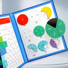 New Digital Disc, Fraction Teaching AIDS, Digital Calculation Games, Children's Gifts, Educational Toys To Learn Magnetic Fractions, Mathematical Operation Toys, Magnetic Counter Mathematics Learning Tool Kit, Primary School Mathematics Education Learning Games, Christmas And Birthday Gifts For Boys And Girls. - Number Puzzle - View 7