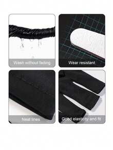 1 双 UPF 50+ 防紫外线露指手套，加厚款，黑白两色，适用于凝胶美甲灯美甲 - 透气面料，黑色 | 为美甲爱好者提供护肤和手部保护，避免晒黑 - 彩色 - 查看 6