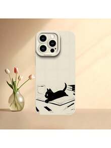 Su Smartphone Con Una Funda Suave Con Diseño De Garra De Gato, Utilizando Impresión UV Para Un Acabado Mate.Esta funda ofrece protección completa de 360 grados y es compatible con los modelos de  11 a 16 Pro Max, XR, X/XS, 7, 8 Plus, SE y Mini.Es un excelente regalo para usuarios de smartphones.Adecuado para  17 Air Carcasa de teléfono artística - Blanco antiguo - Ver 4