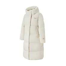 Adidas Women's Hooded Warm Long Loose Casual Lightweight Outdoor Down Jacket, Winter - Off White - View 3