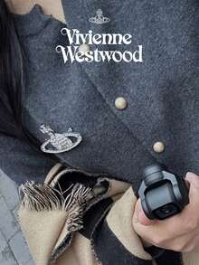 Vivienne Westwood Planet Casual Retro Dễ Thương Đồng - Bạc - Xem 3