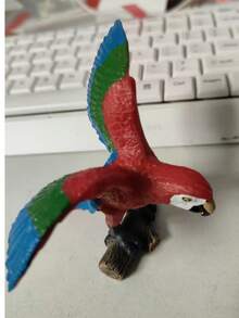 1pc Popular Solid Static Bird Model, Parrot Figurine Ornament