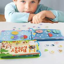 儿童互动忙碌书 - 教育感官闪卡，认知技能发展，学前学习玩具，节日礼物，色彩鲜艳的插图，引人入胜的学习体验，适合幼儿的忙碌书