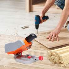 Mini Bench Cut-Off Saw Set, 7800 RPM High-Speed Blade, Adjustable Miter, Portable Precision Cutter For Metal, Wood & Plastic, 90W Power, Efficient - Orange - View 1