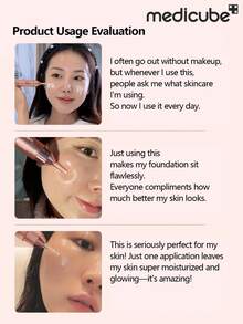 Medicube Collagen Glow Booster Milk Serum 15ml,Radiance & Hydration With Niacinamide, Milk Protein Extract, Brightening& Firms Skin - Korean Skin Care - Pink - View 4