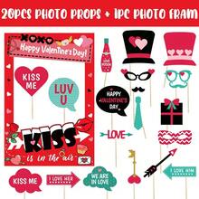 Bộ phụ kiện chụp ảnh sáng tạo bằng giấy chủ đề Ngày Valentine 2026 | Khung ảnh tình yêu trang trí tường tiệc | Tạo không khí ngọt ngào cho buổi lễ và các sự kiện | - Nhiều màu - Xem 7