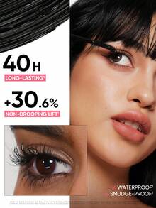 JUDYDOLL NO-DROOPING VOLUME MASCARA BLACK, Smudge-Proof, Waterproof, Sweat-Resistant Mascara With Volumizing & Curling Effect, Fine Brush Separates Lashes Perfectly, Suitable For Daily, Commute, Date, Workout, Long-Lasting, Easy To Remove - 01 Black - View 3