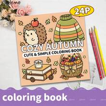 Sách tô màu chủ đề Thu/Đông ấm áp 24 trang: Ấm áp & Dễ thương, Mùa Thu/Đông thoải mái dành cho bé gái, Tương tác thân mật giữa các cặp đôi, v.v. Với hình minh họa gốc đáng yêu, Bìa giấy ngọc trai, Trang bên trong dày 120g, Kích thước 7,9x7,9 inch. Thích hợp làm quà tặng Giáng sinh, Lễ Tạ ơn, Năm mới, Mùa Thu/Đông cho phụ nữ, Sách vẽ tranh, Sách màu nước. - Nhiều màu - Xem 17