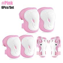 6pcs/Set Knee Pads, Elbow Pads, Wrist Guards Protective Gear Set For Teenagers/Adults, Suitable For Roller Skating, Skateboarding, Cycling, Scooter And Other Sports - Multicolor - View 21