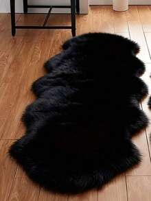 Alfombra de área de piel de oveja sintética - Diseño minimalista moderno para sala de estar, dormitorio y decoración del hogar - Respaldo suave, lavable a máquina - Regalo perfecto de invierno, alfombras de felpa, alfombras de lana, alfombras de otoño/invierno, alfombras gruesas/esponjosas