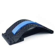 Masajeador Estirador Lumbar Ajustable Alivia Dolor Espalda,Masajeador de Espalda Ajustable con Amasado de Acupresión y Relajación Magnética para Cuidado Suave - Presión en 4 Posiciones para Relajar los Músculos, Corregir la Postura y Aliviar el Estrés - Ideal para Hogar, Oficina o Gimnasio  ﻿ - Azul - Ver 4