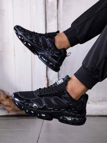 Plus Size Unisex Rotary Button Safety Shoes, Comfortable And Protective Work Shoes, Anti-Smash Anti-Puncture, Lightweight And Breathable, Industrial Labor Protection Footwear For Men And Women - Black - View 6