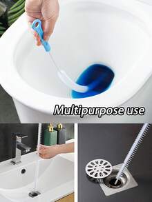 1/2/3pcs/Pipe Unclogging Brush, Sink Cleaning Brush, Kitchen Bathroom Sink Bathtub Toilet Unclogger, Flexible Hair Catcher, Kitchen And Bathroom Accessory For Home Sewer Hair Collection, Clogged Hole Cleaning Tool,Kitchen Gadgets, Room Decorations, Bathroom & Laundry Accessories. - Green - View 8